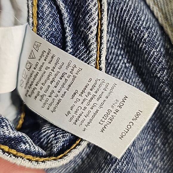 PACSUN 2 Tone Sided High Rise Straight Jeans Womens Size 27 - Picture 9 of 13